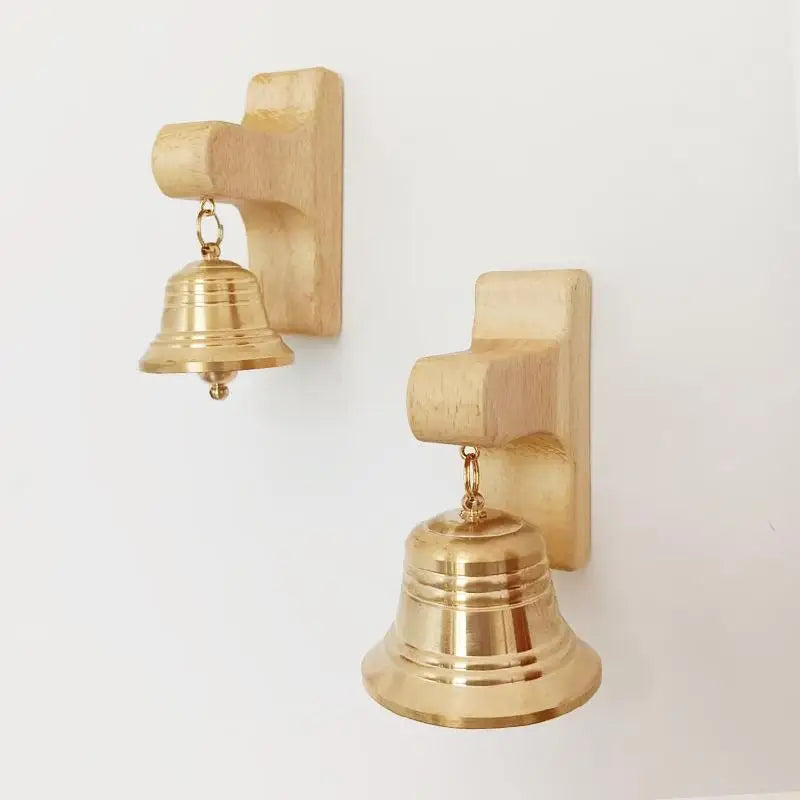 Door Reminder Doorbell Room Decorative Year Decorations Wood Bell Qme