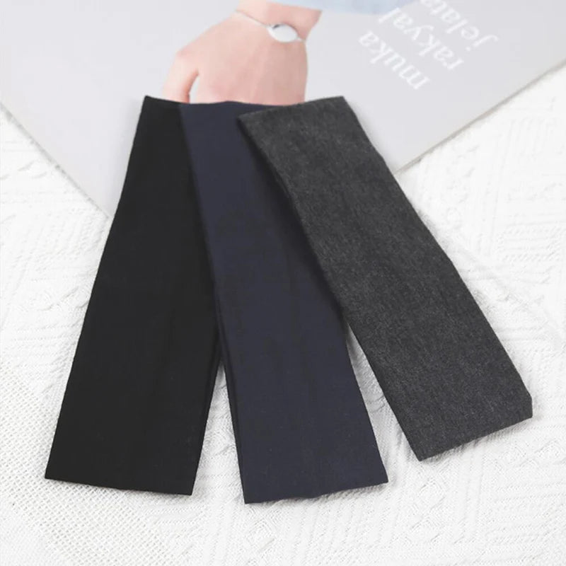 3PCS Elastic Hair Sweatband for Men Women Sport Hairbands Head Band Yoga Headbands Headwear Headwrap Workout Hair Accessories Qme A7