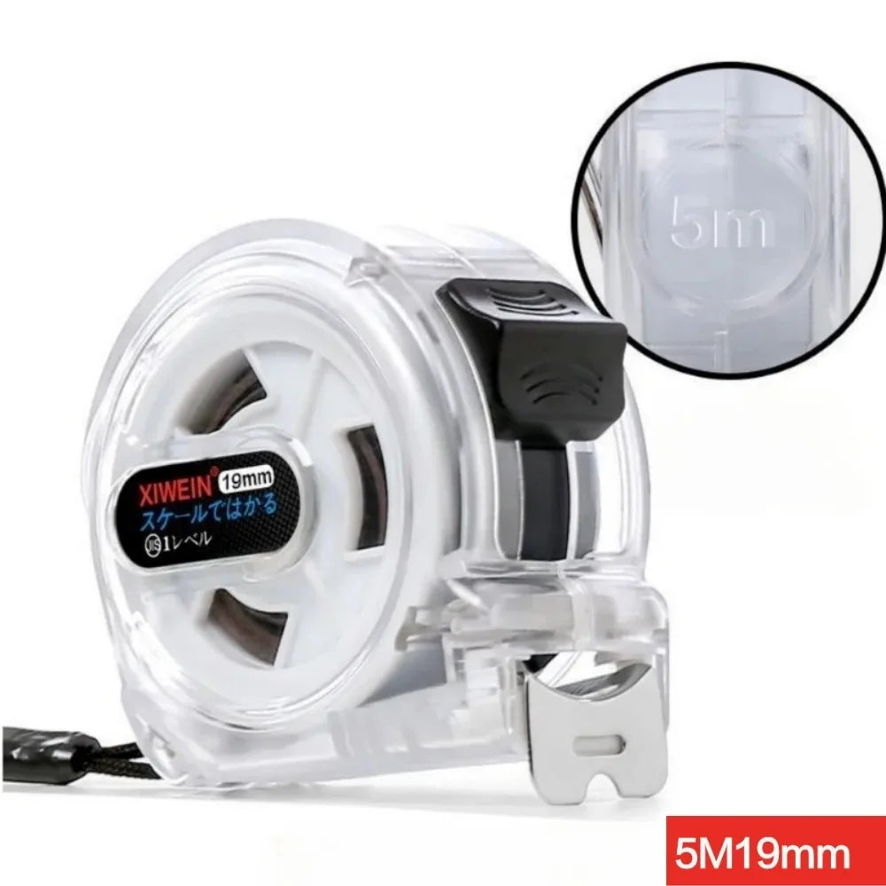 3/5/7.5/10M Steel Tape High-precision Wear-resistant Ranging Tool Measure Measuring Tape Retractable Buffer Design Tape Measure Qme 5M19MM