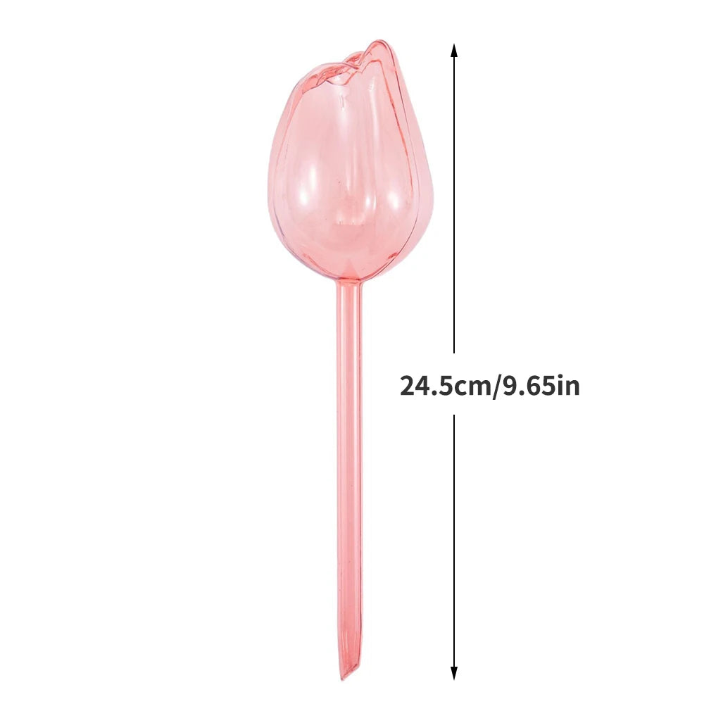 Garden Pink Tulip Plant Watering Balls, Suitable For Indoor Outdoor Plants, Automatic Plant Drippers, And Automatic Watering Qme