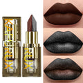 Two Tone Chocolate Lipstick Waterproof Glitter&matte Lip Tint Red Qme 107