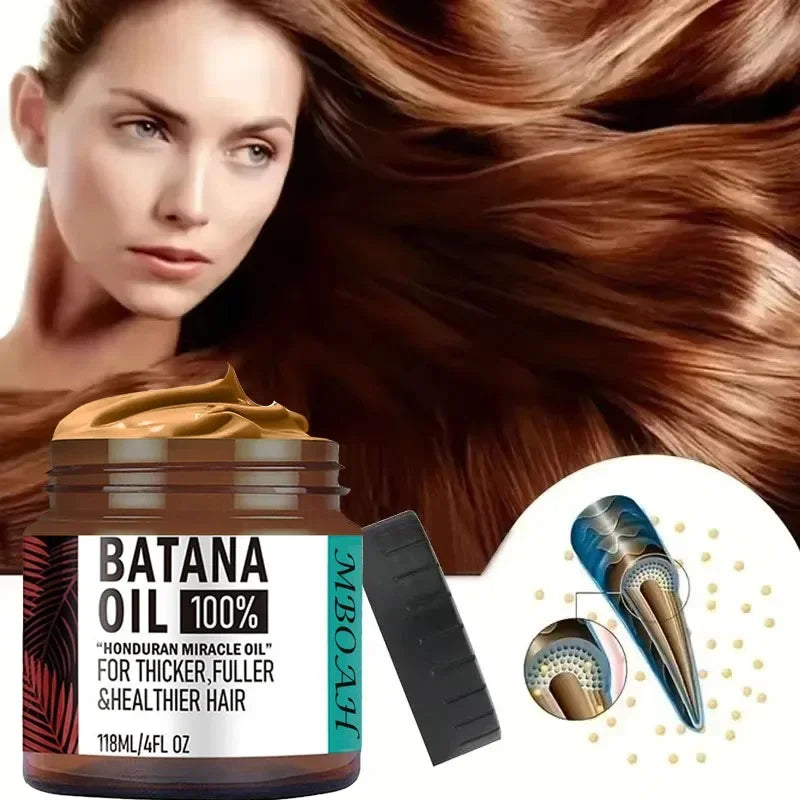 100 Unrefined Batana Oil Hair Conditioner- Get Fuller Thicker Qme