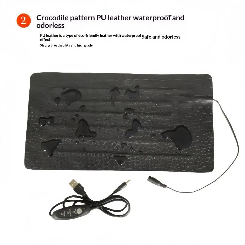 Reptile Heat Mat Waterproof Tortoise Lizard Temperature Adjustment Qme