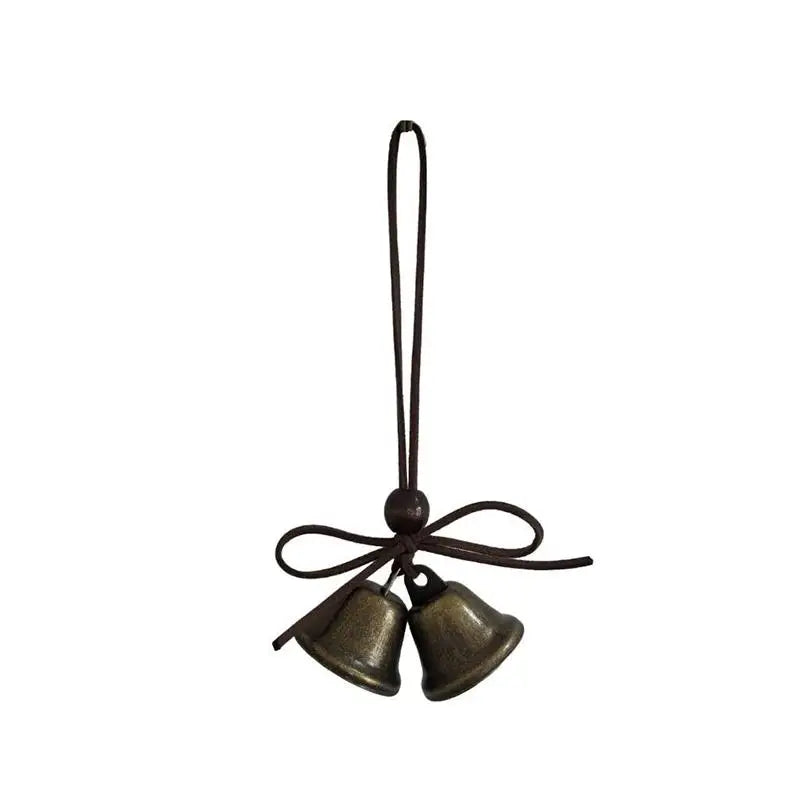 Bohemian Wind Chime With Natural Wooden Hoop And Vintage Metal Bells Perfect For Porch Balcony Boho Style Home Wall Decoration Qme A7
