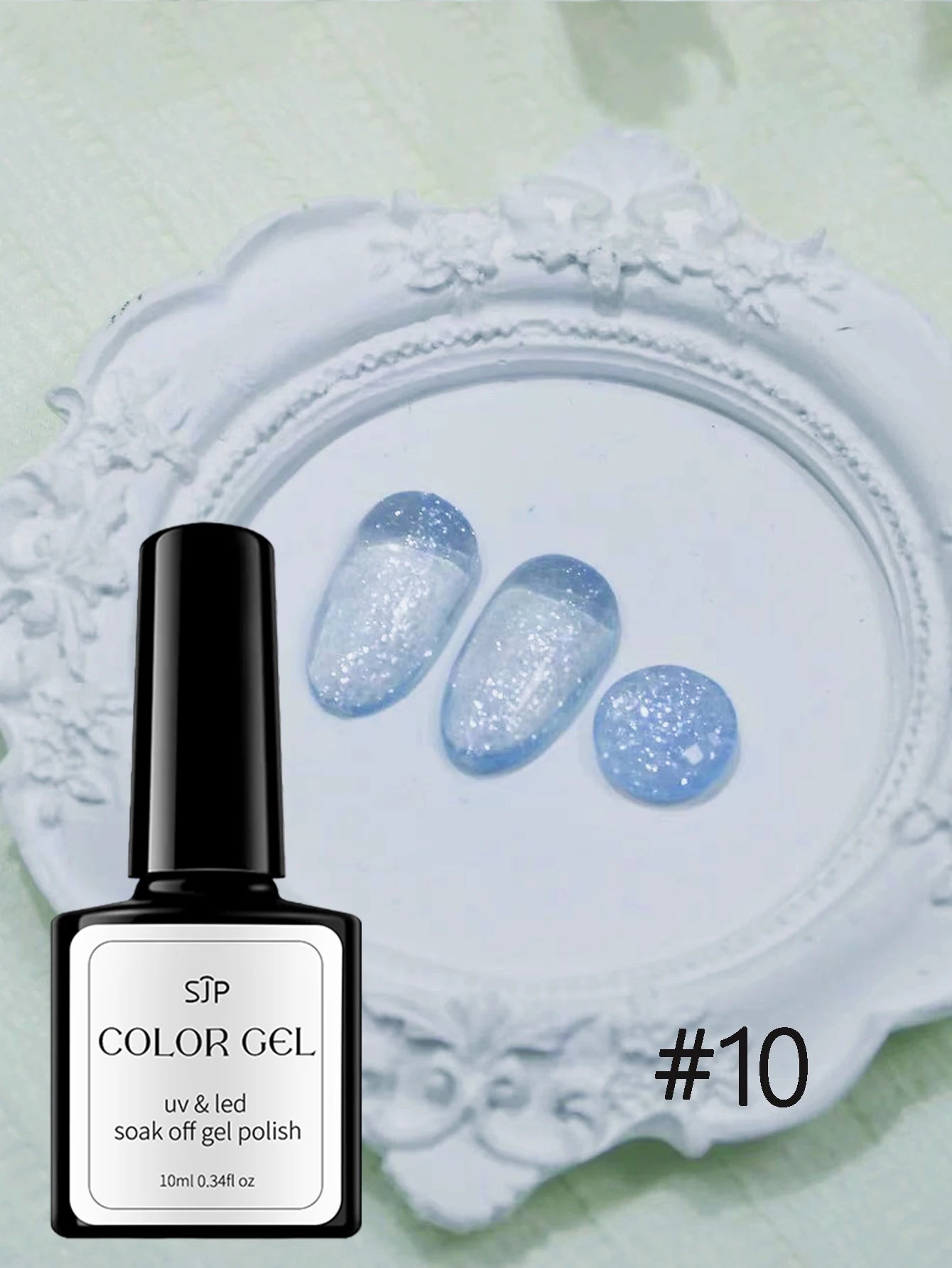 Colored Opal Snow Melting Gel Nail Polish UV DIY Art Charm Suitable Qme 10