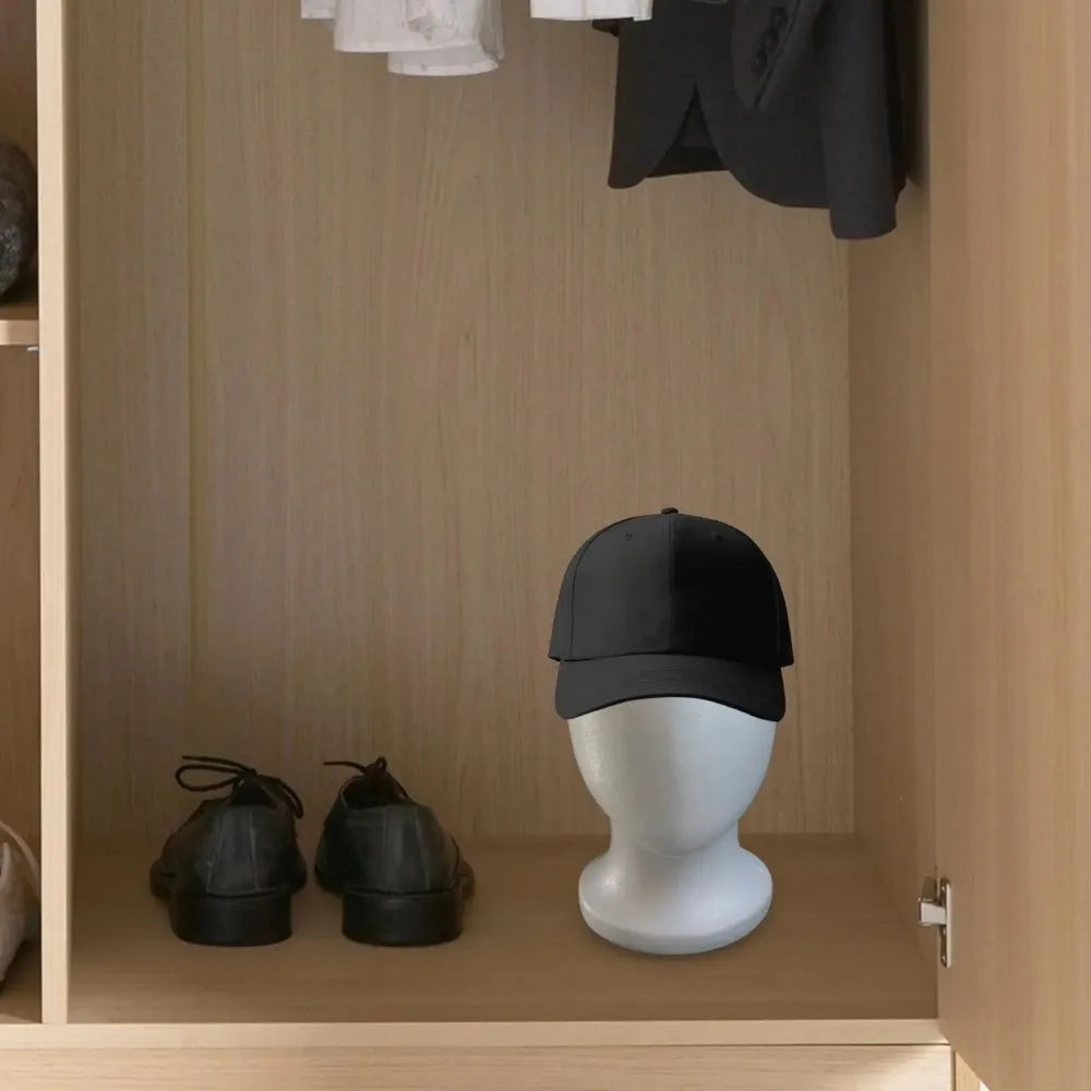 1 piece Men's human model, doll head model, foam wig head, hat display, white, simple style Qme