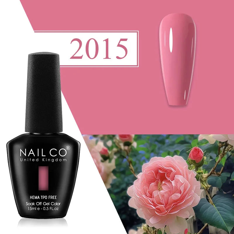 NAILCO Plum Gel Nail Polish Matte Coat Autumn Winter Semi Permanent