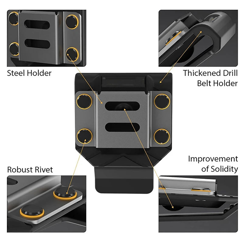 Drill Belt Holder Drill Holder For Tool Belt,Drill Belt Clip,Drill ,Tape Measure Holder,Drill Belt Holder. Qme
