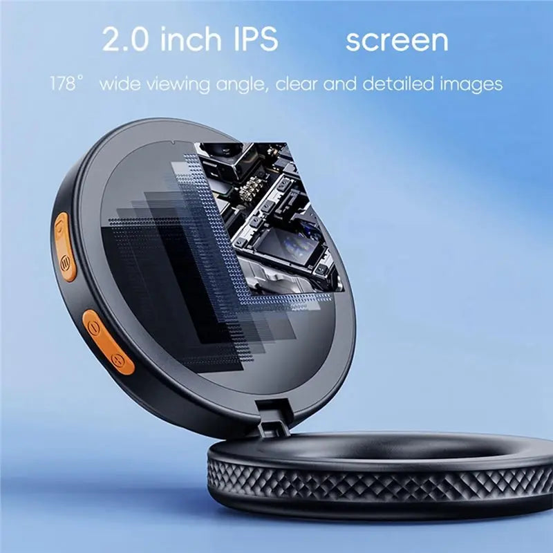 A02F-Handheld Digital Microscope With 2.0 Inch IPS Screen, 500X Magnification And Adjustable LED Lighting For Reading Qme