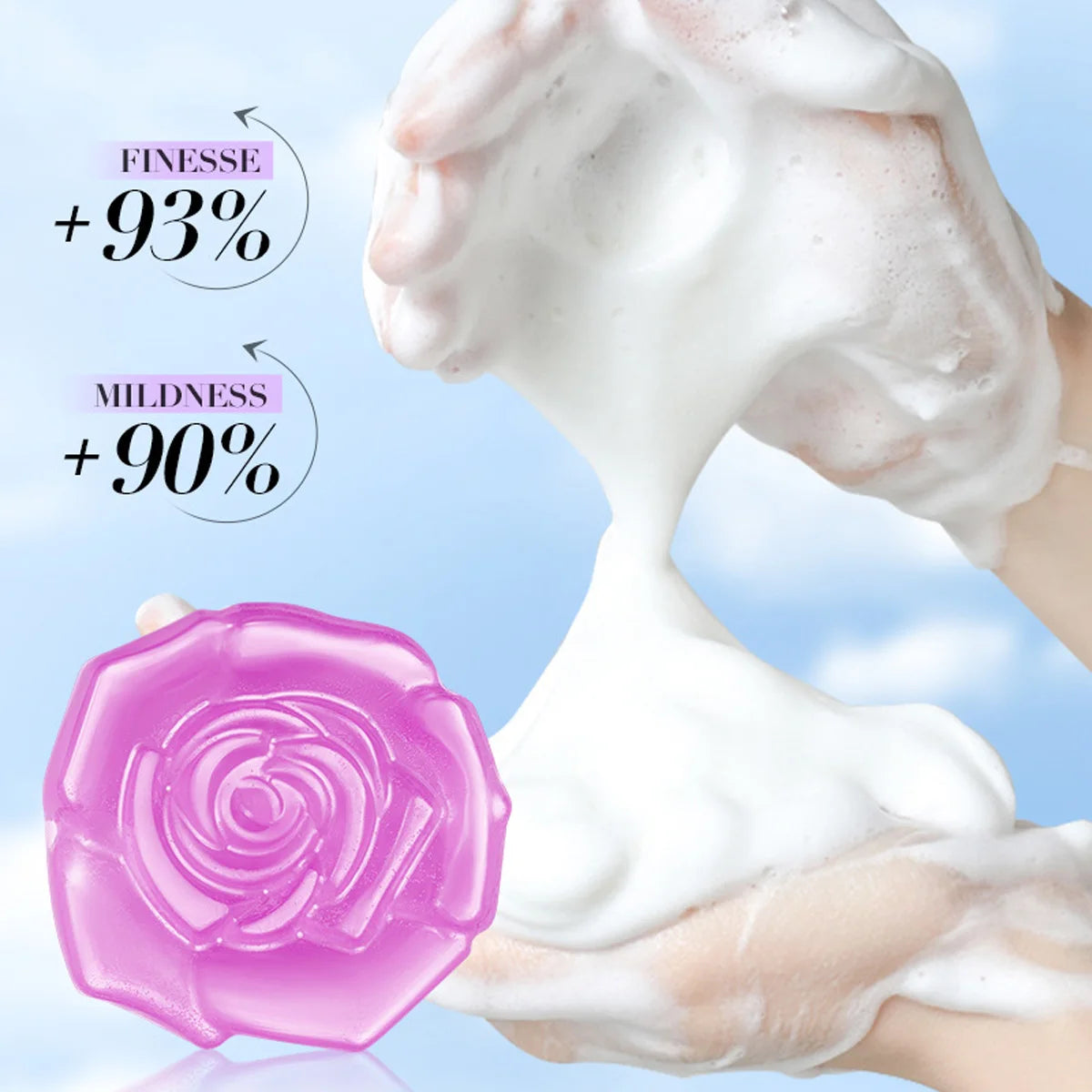 Lavender Essential Oil Soap Creative Handmade Facial Cleansing Deep Qme