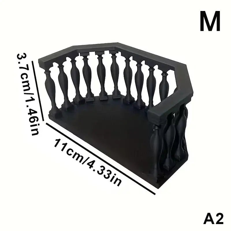 Collectors Miniature Scenes DIY Dollhouse Accessories Balcony Railing Qme A2