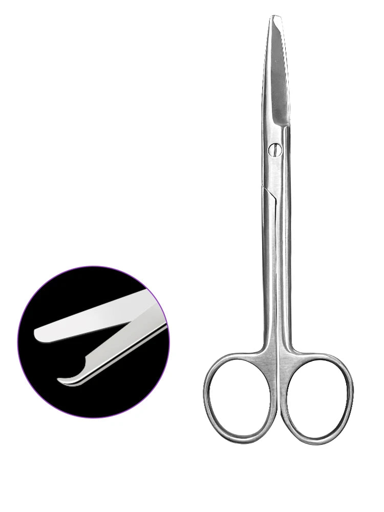 Stainless Steel Scissors Nurse Removal Sutures Crescent Qme