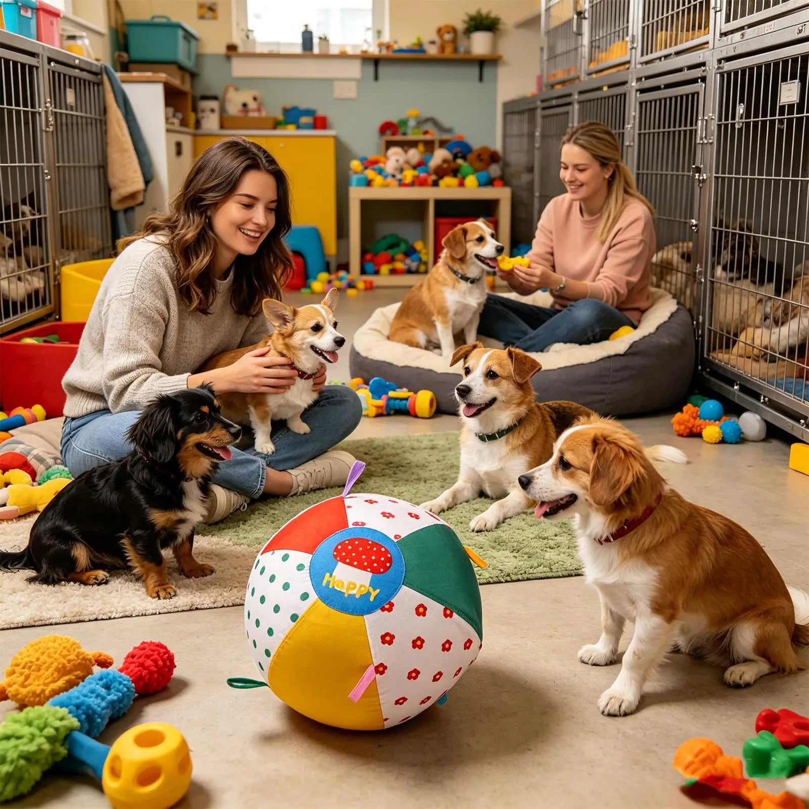 Herding Dog Toys Inflatable Enrichment Interactive Toys Outdoor Play Dog Herding Ball For Puppy Small Medium Large Keep Busy Qme