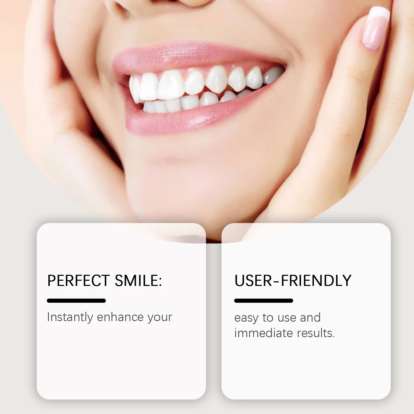 Silicone Denture Set Soft Wearproof Fitting Teeth Repair Missing Restore Bright Smile Upper and Lower False Teeth Dentures Kit Qme