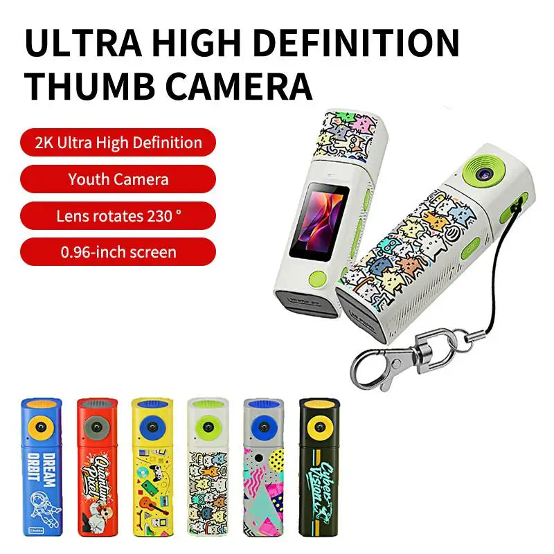 G10 Lipstick Series 2K HD Thumb Mini Camera Portable Sports Camcorder Qme