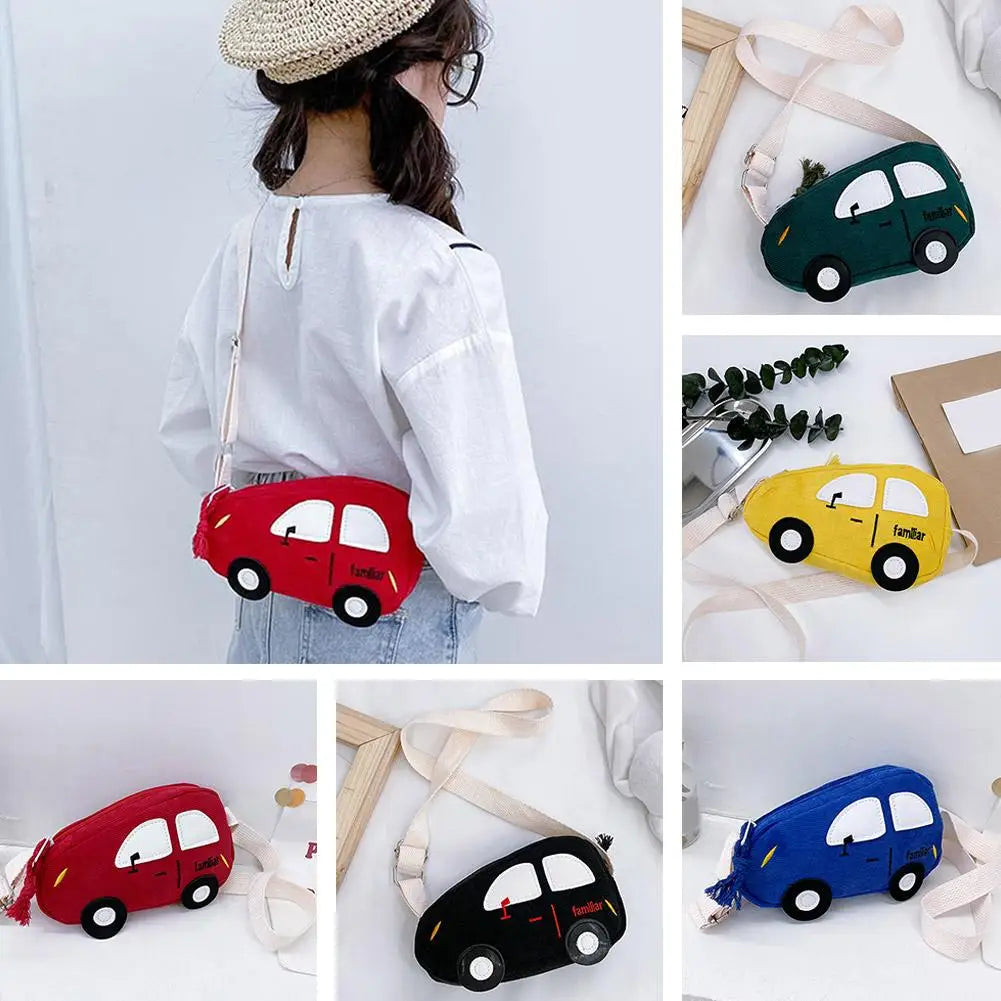 Fashion Mini Crossbody Bag Packet Children Baby Boys Girls Car Shoulder Bag Handbags Cartoon Pig Mini Coin Purse Qme
