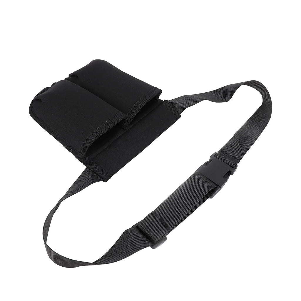 Massage Waist Pouch Two Bottles Massage Bottle Bag Adjustable Belt Supplies Professional Lotion Holster for Therapist Qme