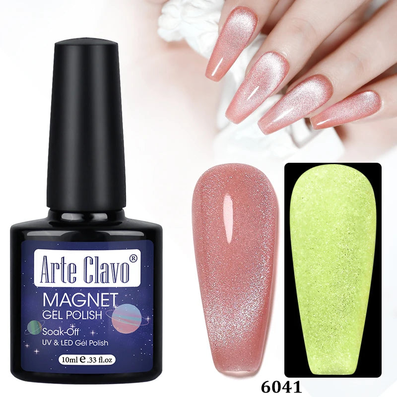 Arte Clavo Auroras Cat Eye Magnetic Gel Unicorn Shining Transparent
