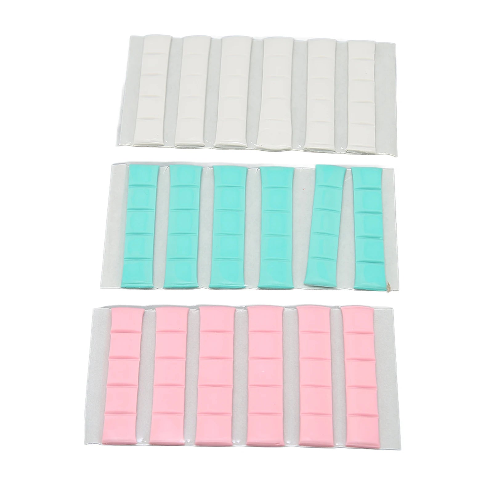 Adhesive Nail Clay Manicure Clay Adhesive Reusable Removable Nail Art Stand Clay for False Nail Tips Display Practice 3 Colors Qme