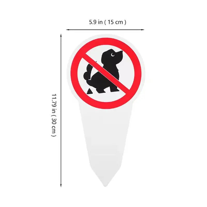 Outdoor Waterproof Warning Pet Owners Prevent Pollution No Dog Poop Qme