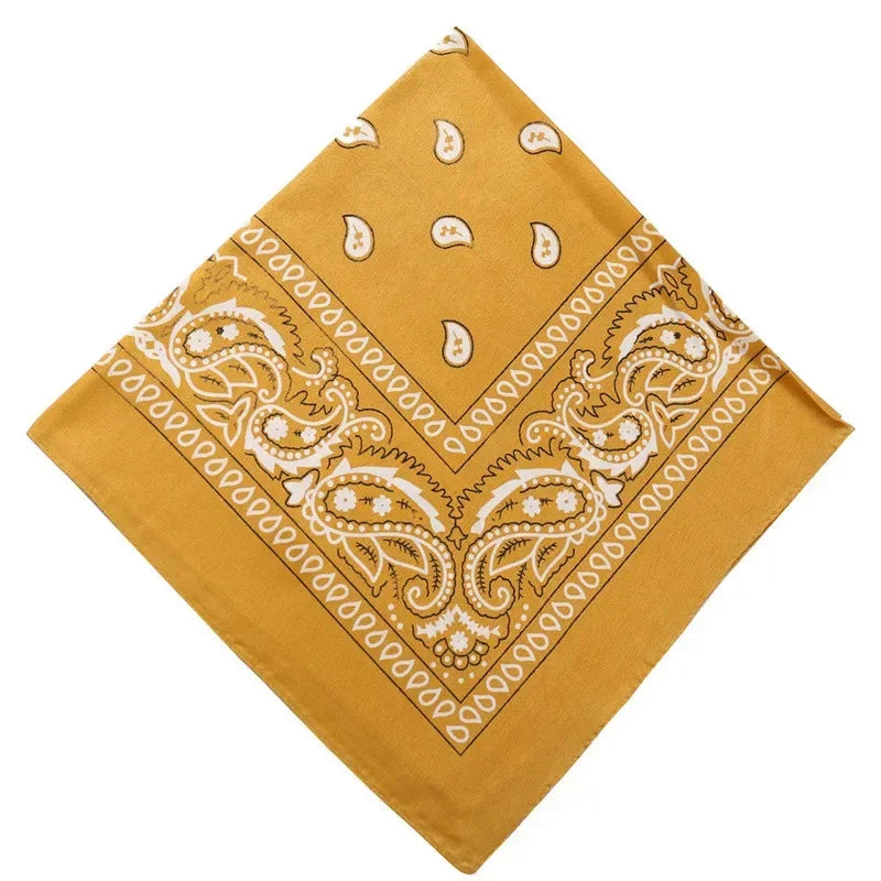 1PC Unisex Fashion Printed Square Scarf Cycling Bandana Fishing Sun Protection Neck Cover Scarves Handkerchief Outdoor Headwear Qme LGN 55X55cm