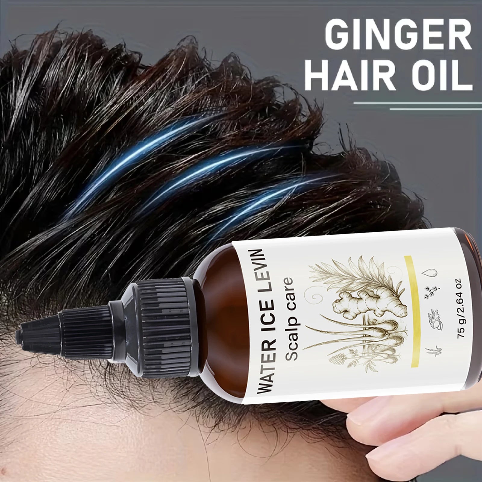 Ginger Infused Scalp Treatment Oil, Daily Care for Smooth and Supple Hair Scalp Qme