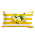 Sweet Lemon Single-Sided Printed Fabric Pillowcase for Couch Bed and Home Decoration Holiday Party Car Pillow Cover Qme A 60×60cm