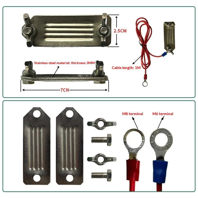 Electric Tape Connector Farm Goat Animals Fence Single Clip 2 Clips Qme