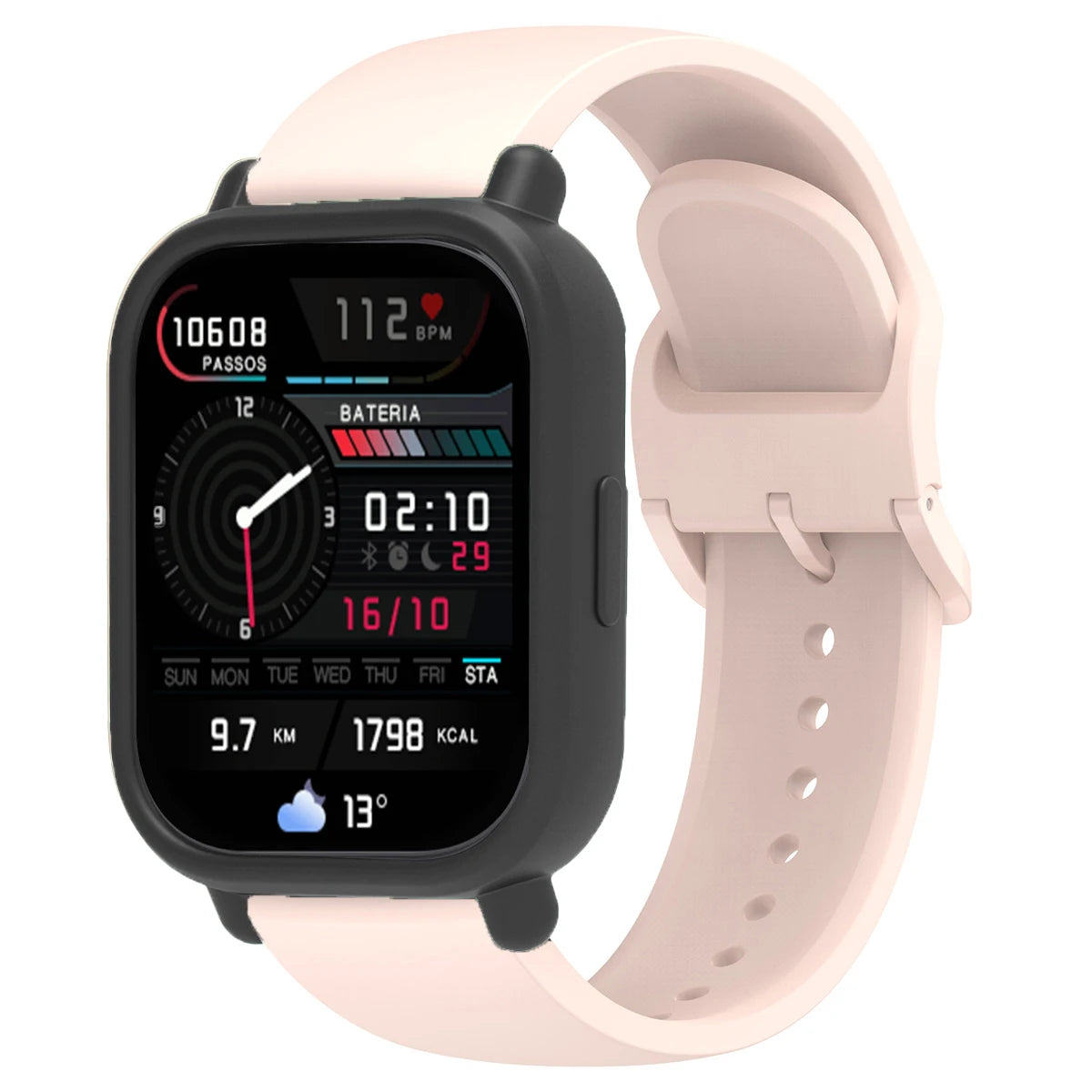 Silicone Case + Strap for Redmi Watch 5 Lite / 5 Active Repacement Bracelet Belt Smart Watchband Protective Shell Cover Qme