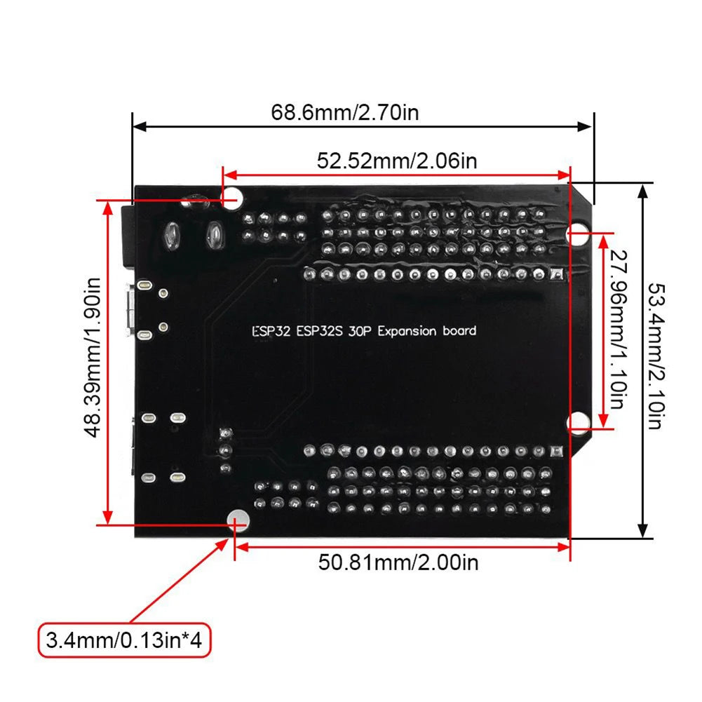 ESP32 Development Board Type-C MICRO USB 30Pin Expansion Electronic Module ESP--32 ESP32-DevKitC-32 GPIO Distribution Board Qme