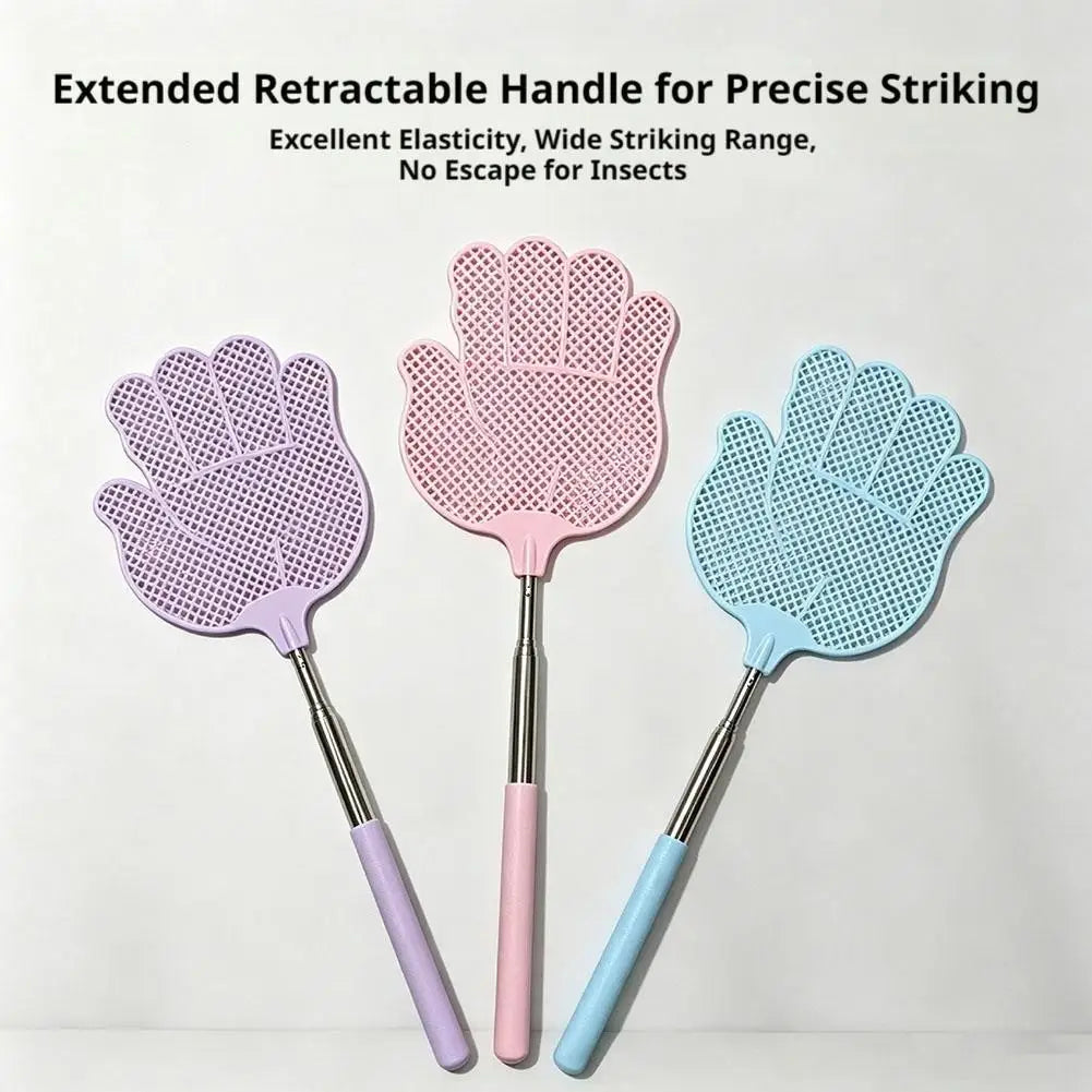 Funny Hand Shaped Fly Swatters Durable Telescopic Swatter Flyswatter Qme