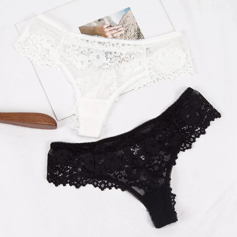 Women Sexy Lace Panties Underwear Female Low-rise Culottes Femme Qme
