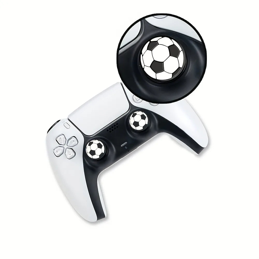 4-6-8pcs Soccer Ball Thumb Grips for PS5/PS4/Xbox, Anti-Slip Controller Analog Stick Covers Qme