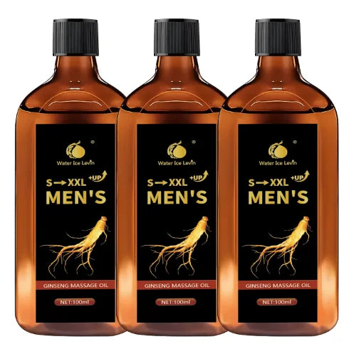 S-XXL +UP Men's Ginseng Massage Oil with Shea Butter - Hydrates & Firms Skin, Boosts Moisture Qme GOLD 100g