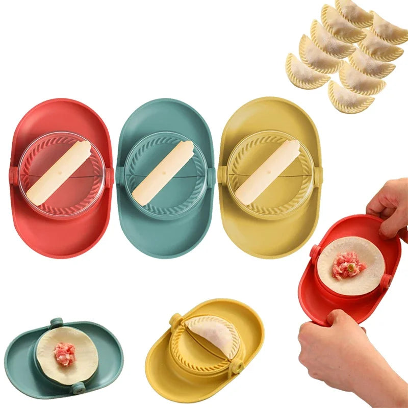 3 in 1 Multifunctional Dumplings Maker DIY Kit Jiaozi Mould Wrapper Presser Cooking Accessories Dumplings Tools Kitchen Gadgets Qme