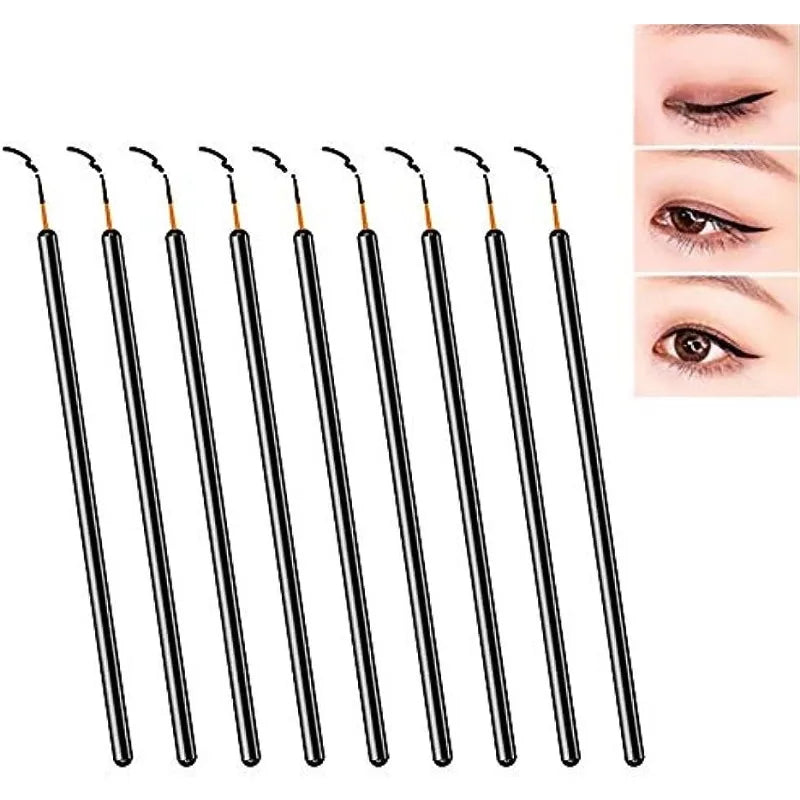 100 Disposable Eyeliner Brushes Lip Brush Covers Tool Sticks Qme