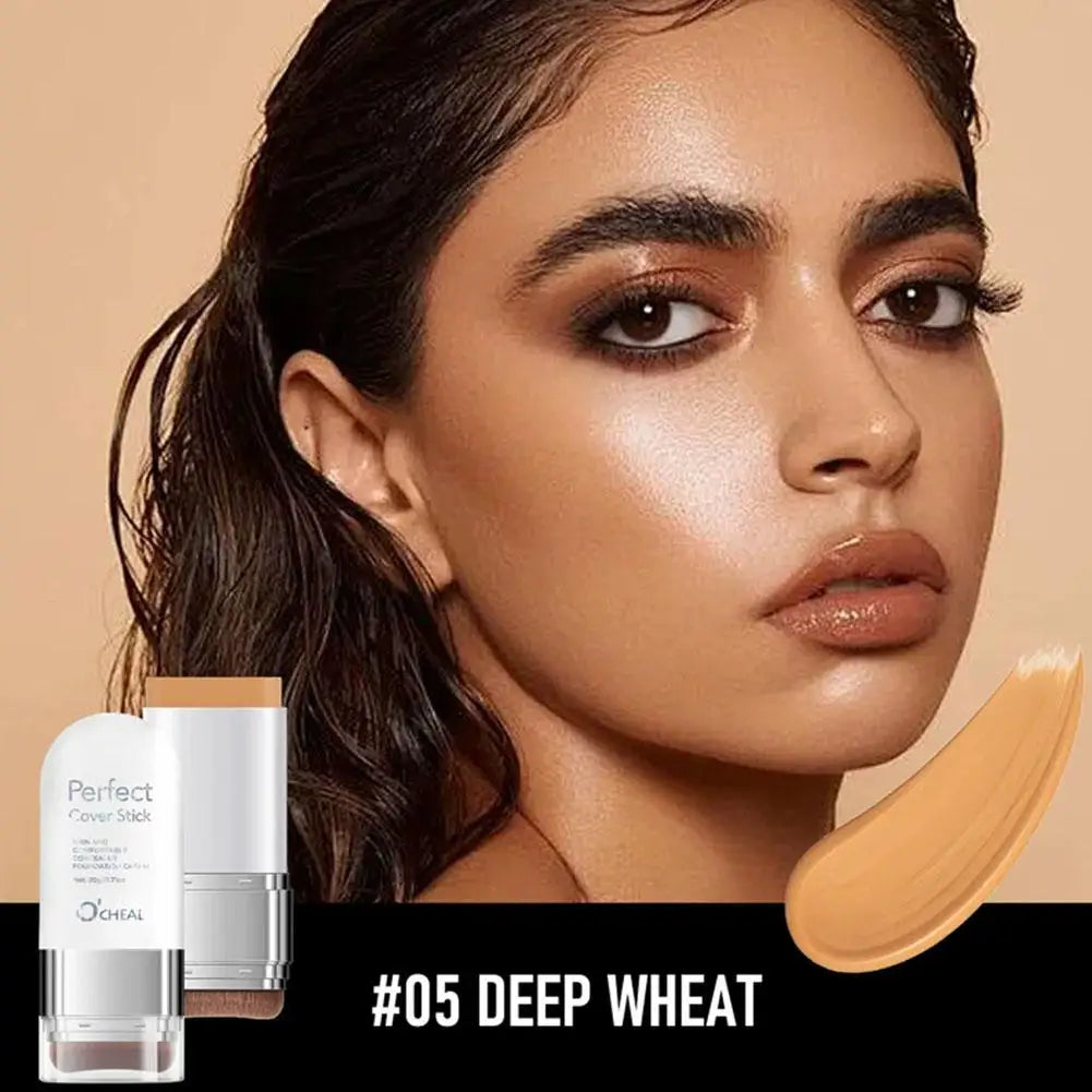 Perfect Cover Stick Concealer Foundation Stick, Lightweight Natural Coverage, Smooth Texture Easy Application For Daily Makeup Qme