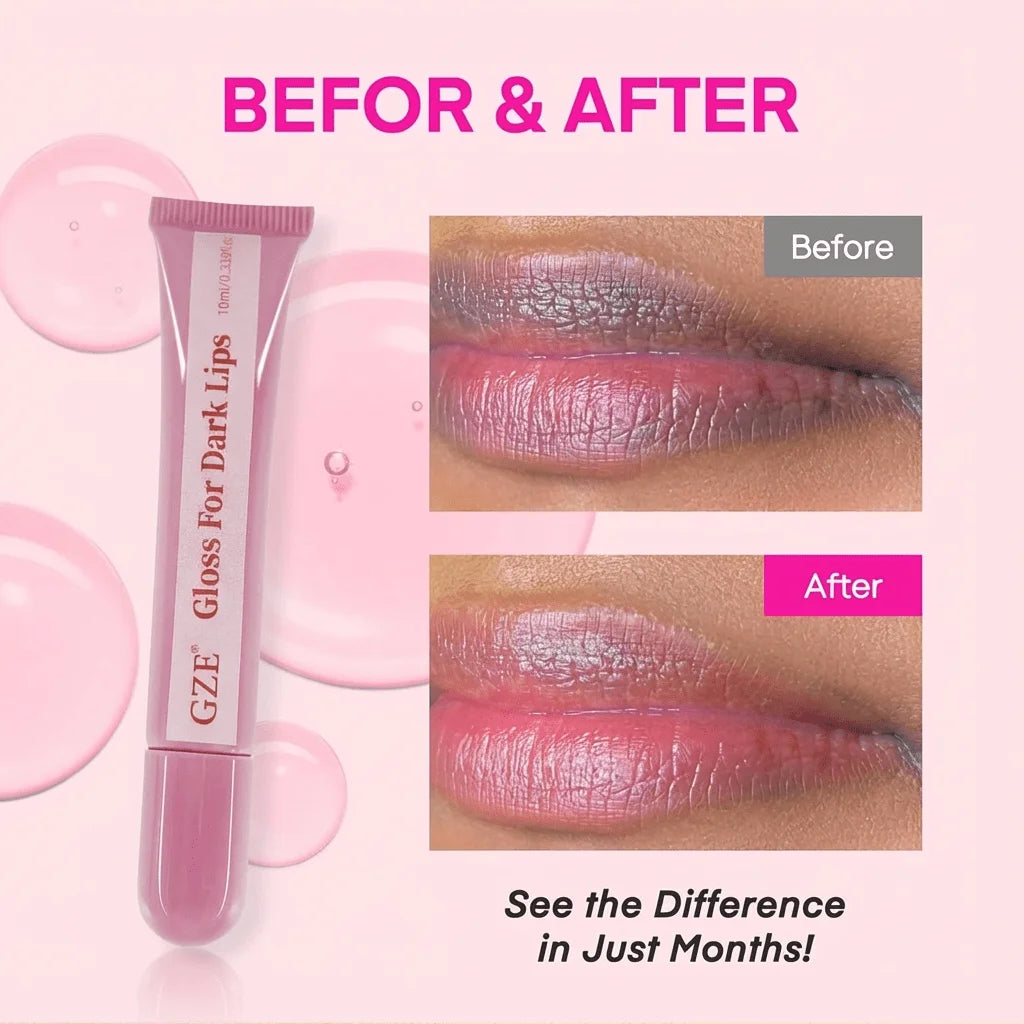 GZE Lip Lightening for Dark Lips: for Smokers, Dry or Uneven-Toned Lips – Restores Natural Look & Moisture Nude, Pink Qme