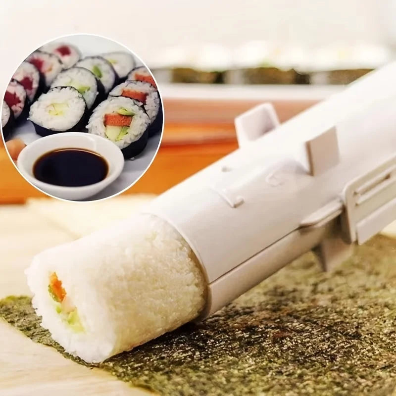 Creative Home Cylinder-shaped Sushi Model DIY Maker Qme WHITE