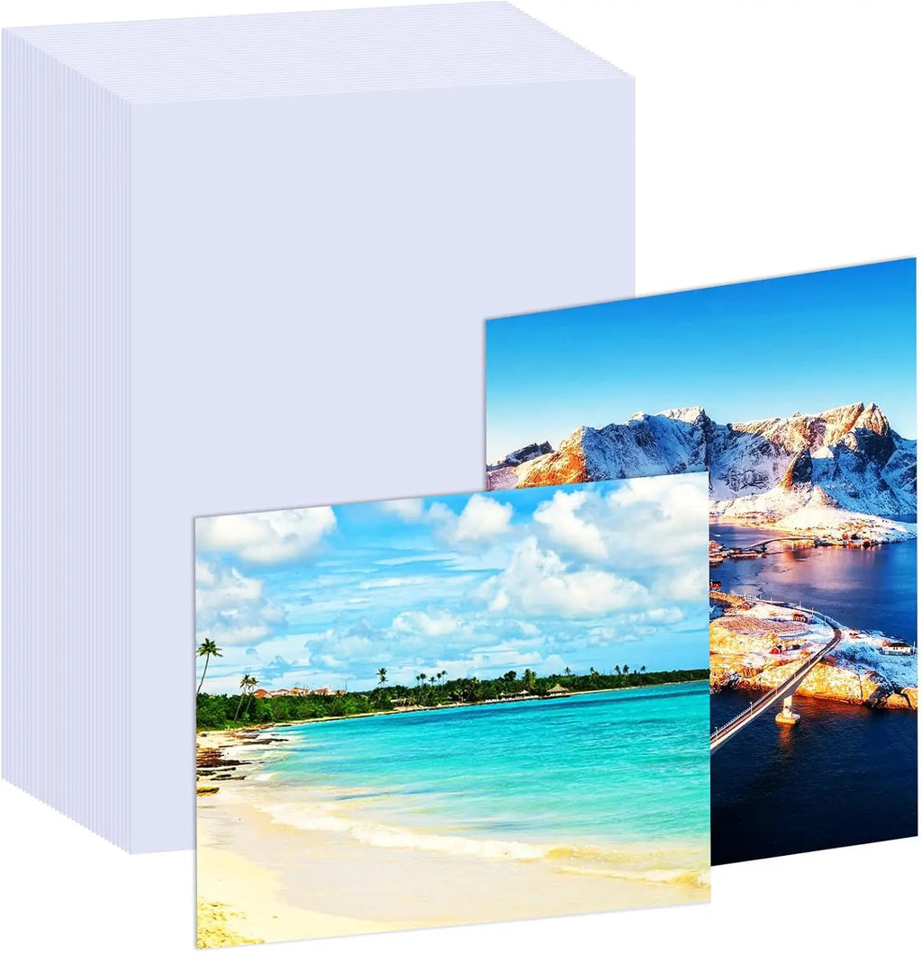 A6(4.13"×5.83")Photo Paper , Waterproof Glossy for Photo Paper,A6 Size 230gsm Waterproof Embossed Card Paper Inkjet Photo Paper Qme