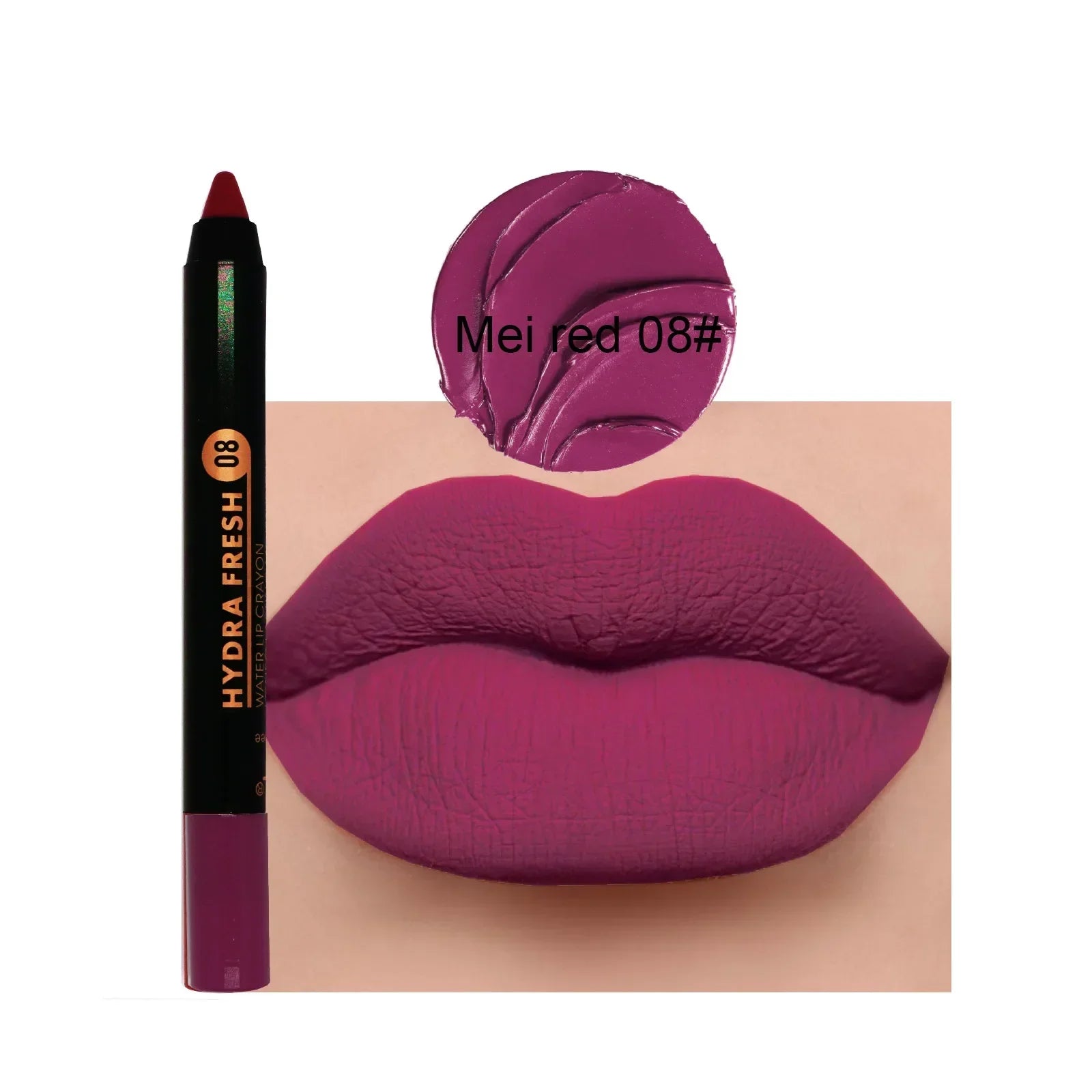 Matte Velvet Lipstick Pencil Waterproof Long Lasting Sexy Red Lip Sticks Non-Stick Cup Makeup Lip Tint Pencil Cosmetics 15Colors Qme 8