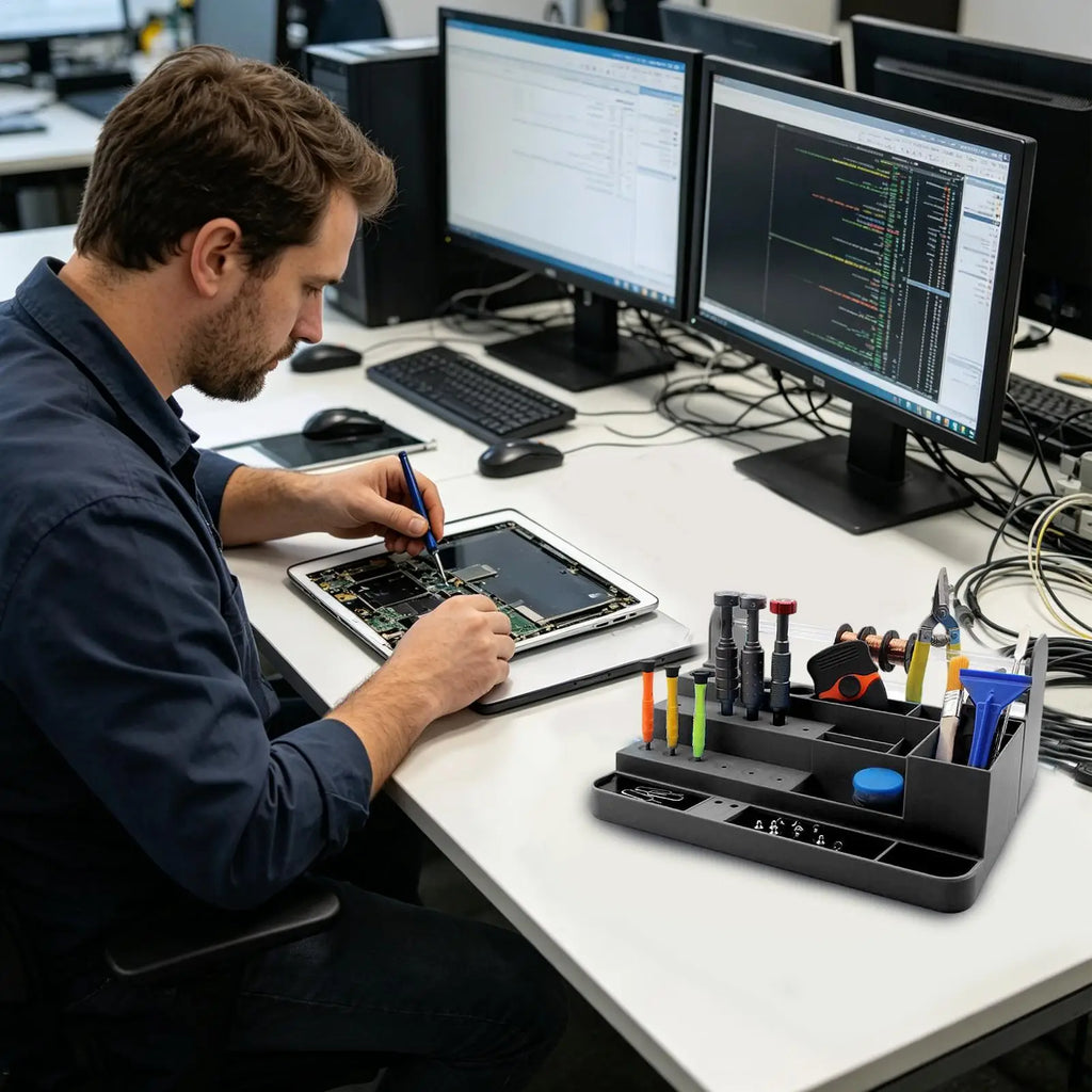 Screwdriver Organizer Space-saving Heavy-duty Desktop Storage Qme