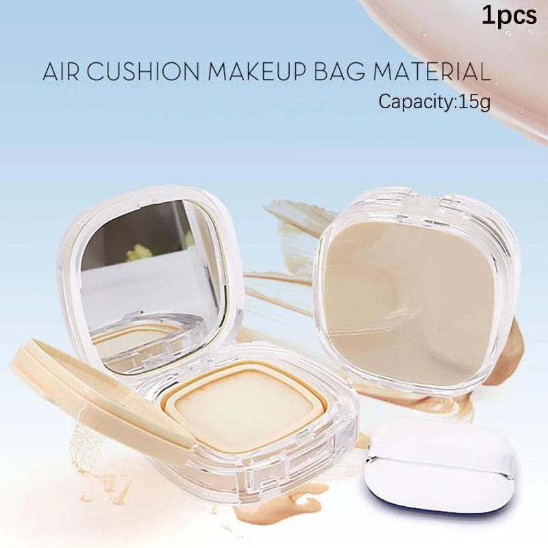 Empty Air Cushion Puff Box Mirror Sponge Portable Cosmetic Container Qme