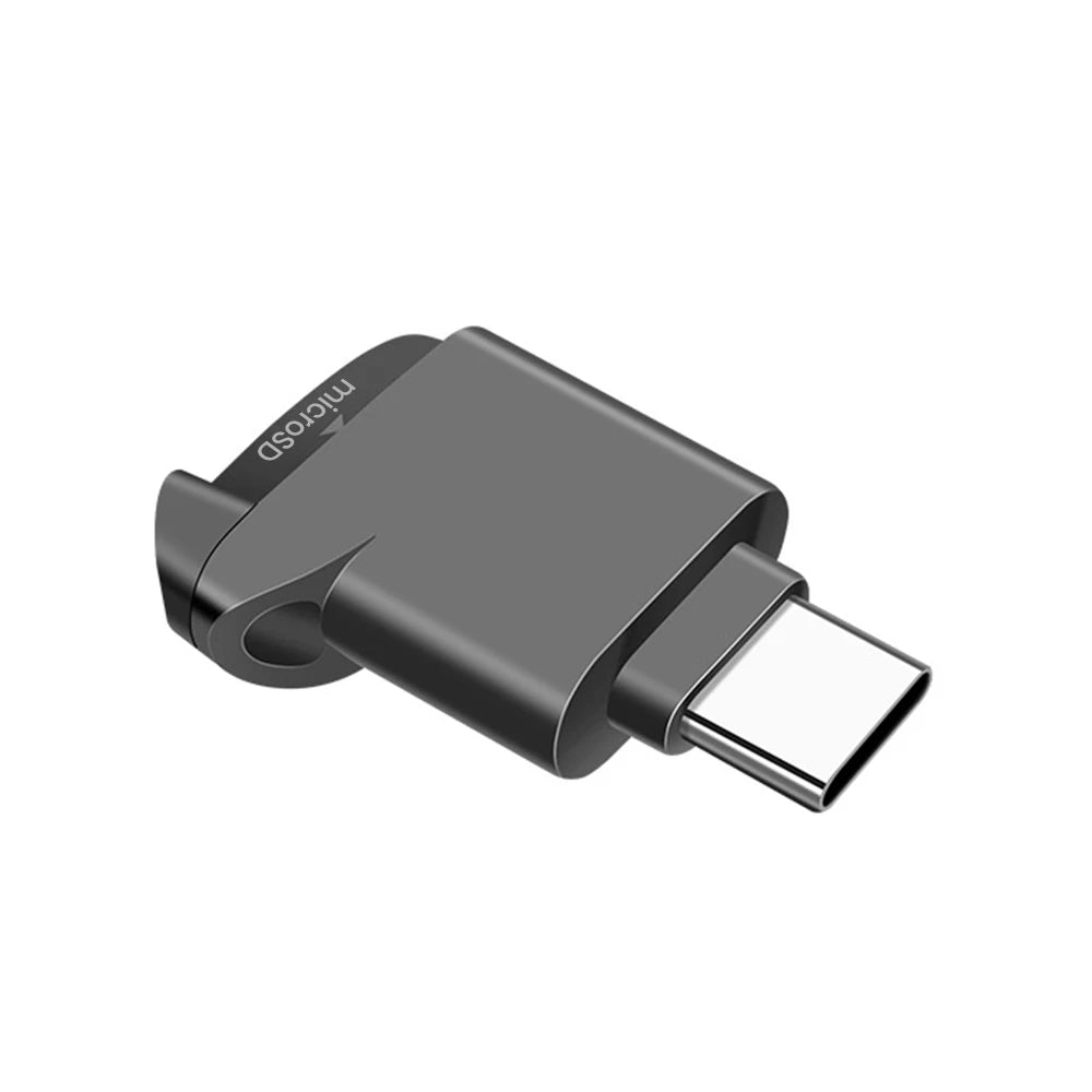 USB 2.0 High Speed MicroSD Adapter Compact Design 2TB Capacity Portable Mini Type C TF Card Reader Support for Type C Devices Qme 1PC