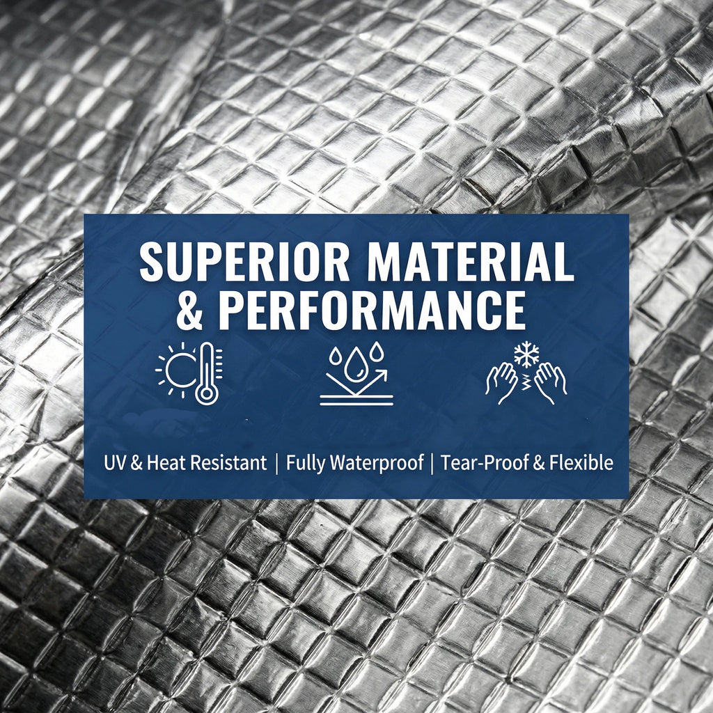 Butyl Seal Tape Aluminum Foil Waterproof Strong Adhesive for Roof Pipe Crack Repair Ductility Thickened Foil Leak Proof Seal Qme