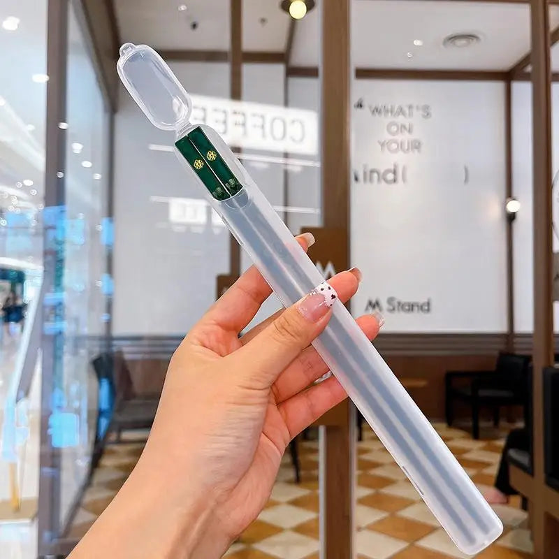 Portable Japanese Chinese Chopsticks Sushi Non-slip Sticks Reusable Qme Green