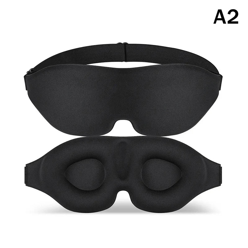 Soft Sleeping Eye Mask Portable Light-blocking Blindfold Travel Night Qme A2