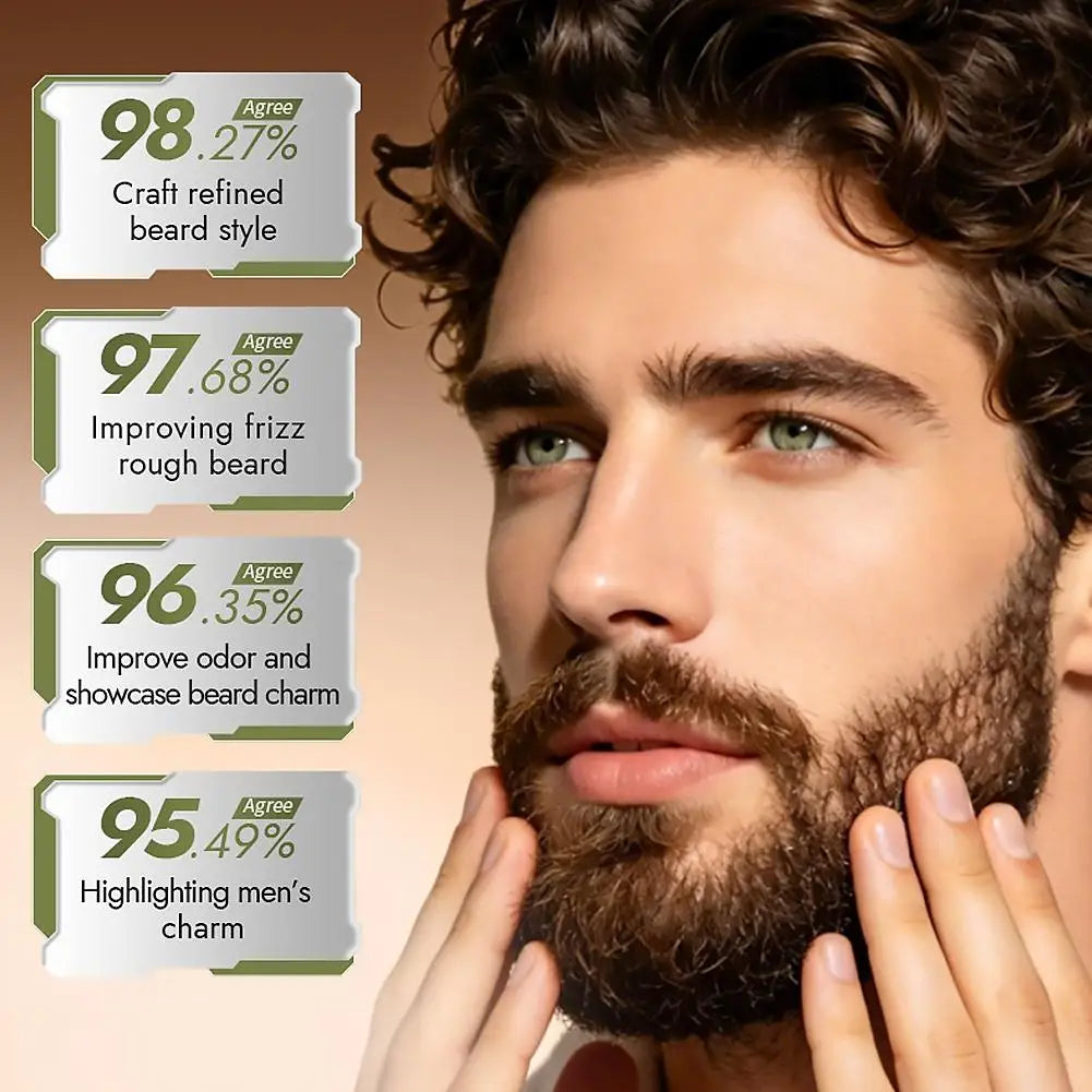 Cedar Styling Beard Balm Men Promotes Growth Styles Strengthens Qme
