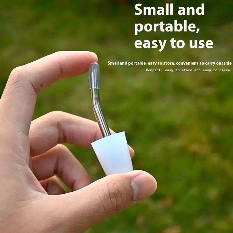 Kettle Extension Nozzle Outdoor Hiking Backpacking Stainless Steel Qme