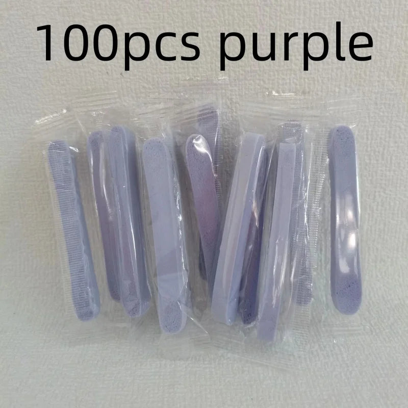 Compressed Face Wash Sponge Kit Ultra Soft Reusable Travel Friendly Perfect for Cleansing Makeup Removal Mask Application Qme 100pcs purple